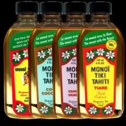 Lot 4 Monoi Tiki Tahiti 120ml 4 Parfums De Monoi