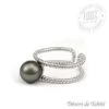 Bague Ajustable Perle De Tahiti Semi Ronde En Argent Tt315 -Naturel Boutique bague ajustable perle de tahiti semi ronde en argent tt315