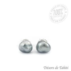 Boucles D'oreilles Keishis De Tahiti En Argent Tt351