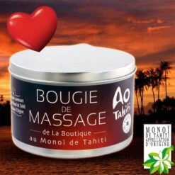 Bougie De Massage Au Monoi Ao Tahiti Parfum Paradis 150g