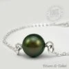 Bracelet Perle De Tahiti Semi Ronde Chaine En Argent TT414 -Naturel Boutique bracelet perle de tahiti semi ronde chaine en argent tt414