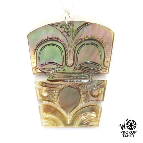 Chaine Argent Xl Pendentif Nacre Prokop Tahiti Tiki Xl Tk18 3 Chaine Argent Xl Pendentif Nacre Prokop Tahiti Tiki Xl Tk18