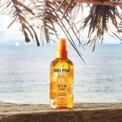 Huile Seche Solaire 150mL Monoi Hei Poa SPF15 -Naturel Boutique huile seche solaire monoi 150ml hei poa spf15 4