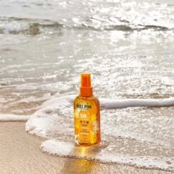 Huile Seche Solaire 150mL Monoi Hei Poa SPF50 -Naturel Boutique huile seche solaire monoi 150ml hei poa spf50 4