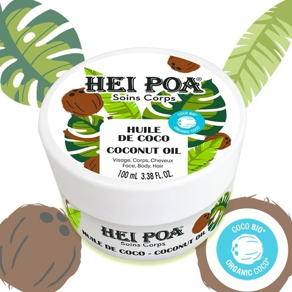 Huile Vierge De Coco Bio Hei Poa 100ml 5 Huile Vierge De Coco Bio Hei Poa 100ml – Image 3