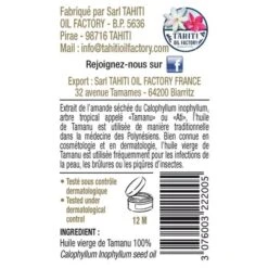 Huile Vierge De Tamanu 30ml Spray Tevi Raiatea -Naturel Boutique huile vierge de tamanu 30ml spray tevi raiatea 2