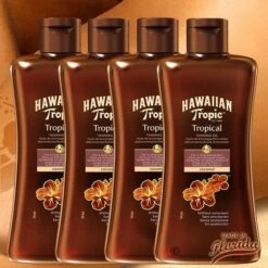 Lot 4 Huiles Bronzantes Dark 200ml Hawaiian Tropic (dont 1 Gratuit)
