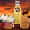 Lot Ao Tahiti 1 Monoi 1 Bougie Massage +2 Mini Bougies Offertes -Naturel Boutique lot ao tahiti 1 monoi 1 bougie massage 2 mini bougies offertes
