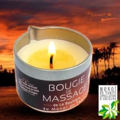 Mini Bougie De Massage Monoi Ao Tahiti Parfum Paradis 35g -Naturel Boutique mini bougie de massage monoi ao tahiti parfum paradis 35g 3