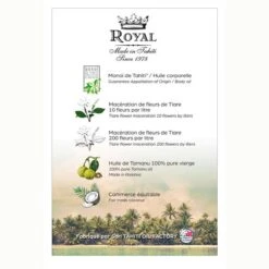 Monoi Royal Aux 200 Fleurs De Tiare 100% Naturel 125ml 12 Monoi Royal Aux 200 Fleurs De Tiare 100% Naturel 125ml -Naturel Boutique monoi royal aux 200 fleurs de tiare 100 naturel 125ml 4