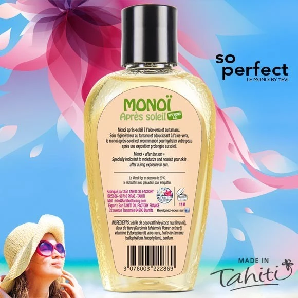 Monoi Tevi Tahiti Apres Solaire Tamanu Aloe Vera 120ml 5 Monoi Tevi Tahiti Apres Solaire Tamanu Aloe Vera 120ml – Image 3