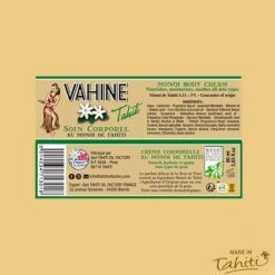 Nouvelle Creme Corps Monoi Tiare Vahine Tahiti 60 Ml -Naturel Boutique nouvelle creme corps monoi tiare vahine tahiti 60 ml 3