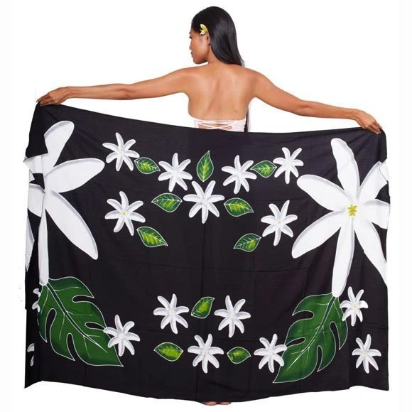 Pareo Bali Art Fait Main Fleurs De Tiare Tahiti 8340 3 Pareo Bali Art Fait Main Fleurs De Tiare Tahiti 8340