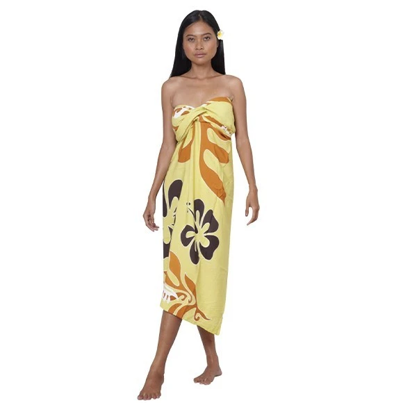 Pareo Bali Art Fait Main Fleurs Hibiscus Aute 8008 4 Pareo Bali Art Fait Main Fleurs Hibiscus Aute 8008 – Image 2
