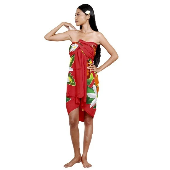 Pareo Bali Art Fait Main Fleurs Polynesiennes 8324 4 Pareo Bali Art Fait Main Fleurs Polynesiennes 8324 – Image 2