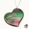 Pendentif Coeur De Nacre Prokop Tahiti Chaine Argent CR3