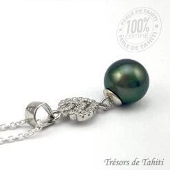 Pendentif Perle De Tahiti Semi Ronde Chaine Argent TT217 12 Pendentif Perle De Tahiti Semi Ronde Chaine Argent TT217 -Naturel Boutique pendentif perle de tahiti semi ronde chaine argent tt217 2