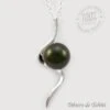 Pendentif Perle De Tahiti Semi Ronde Chaine Argent TT402 -Naturel Boutique pendentif perle de tahiti semi ronde chaine argent tt402