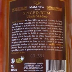 Rhum Vanille De Tahiti 44 Manutea Tahiti 70cl 9 Rhum Vanille De Tahiti 44 Manutea Tahiti 70cl -Naturel Boutique rhum vanille de tahiti 44 manutea tahiti 70cl 1