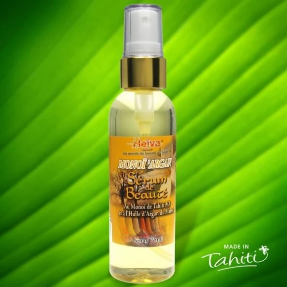 Serum Beaute Visage Monoi Heiva Tahiti Argan 75mL 3 Serum Beaute Visage Monoi Heiva Tahiti Argan 75mL