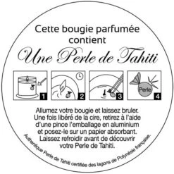 Une Perle De Tahiti Dans La Bougie Au Monoi Ao Coffret 180g -Naturel Boutique une perle de tahiti dans la bougie au monoi ao coffret 180g 3